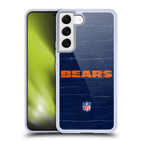 NFL Chicago Bears Logo Distressed Look Soft Gel Case for Samsung Galaxy S22 5G