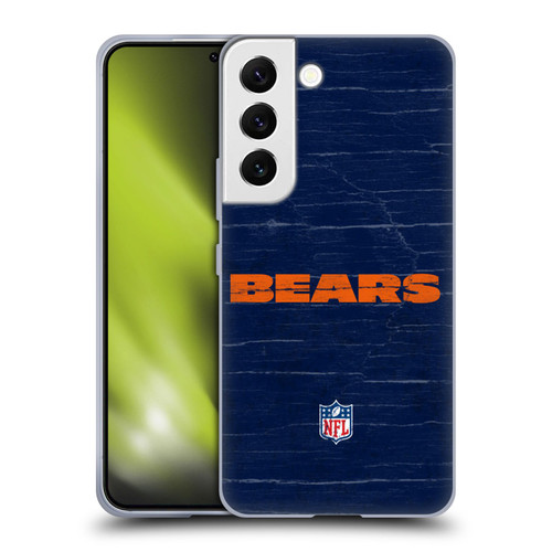 NFL Chicago Bears Logo Distressed Look Soft Gel Case for Samsung Galaxy S22 5G
