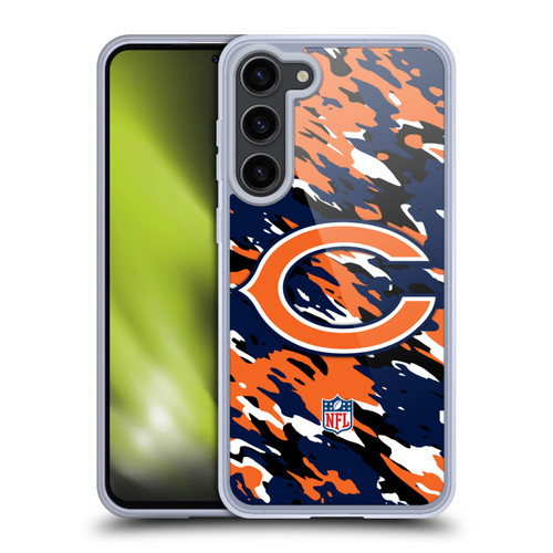 NFL Chicago Bears Logo Camou Soft Gel Case for Samsung Galaxy S23+ 5G