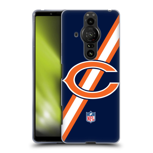 NFL Chicago Bears Logo Stripes Soft Gel Case for Sony Xperia Pro-I