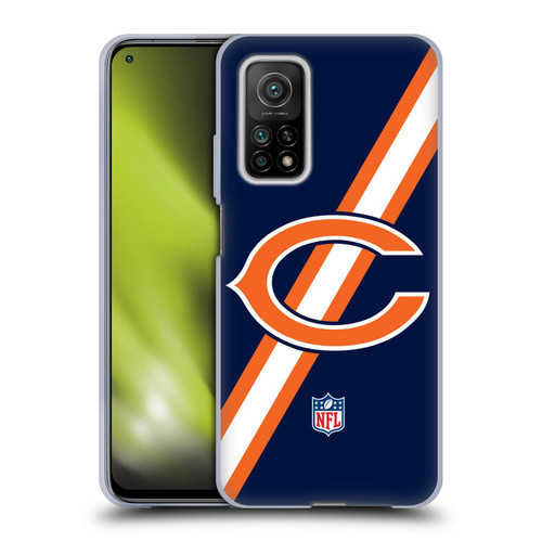 NFL Chicago Bears Logo Stripes Soft Gel Case for Xiaomi Mi 10T 5G