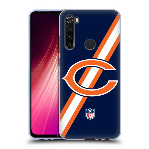 NFL Chicago Bears Logo Stripes Soft Gel Case for Xiaomi Redmi Note 8T