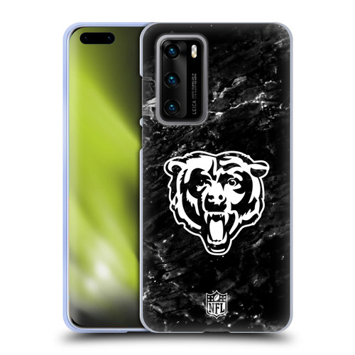 NFL Chicago Bears Artwork Marble Soft Gel Case for Huawei P40 5G