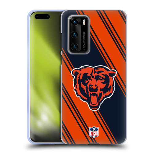 NFL Chicago Bears Artwork Stripes Soft Gel Case for Huawei P40 5G