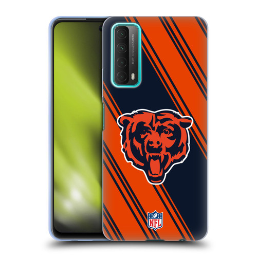 NFL Chicago Bears Artwork Stripes Soft Gel Case for Huawei P Smart (2021)