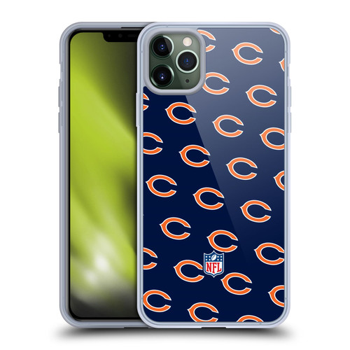 NFL Chicago Bears Artwork Patterns Soft Gel Case for Apple iPhone 11 Pro Max