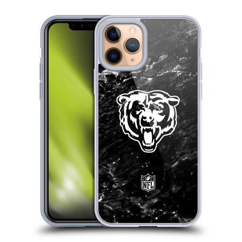 NFL Chicago Bears Artwork Marble Soft Gel Case for Apple iPhone 11 Pro