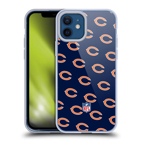 NFL Chicago Bears Artwork Patterns Soft Gel Case for Apple iPhone 12 / iPhone 12 Pro