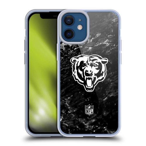 NFL Chicago Bears Artwork Marble Soft Gel Case for Apple iPhone 12 Mini