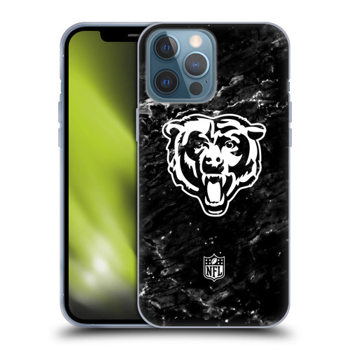 NFL Chicago Bears Artwork Marble Soft Gel Case for Apple iPhone 13 Pro Max