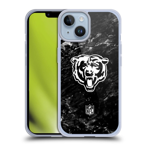 NFL Chicago Bears Artwork Marble Soft Gel Case for Apple iPhone 14