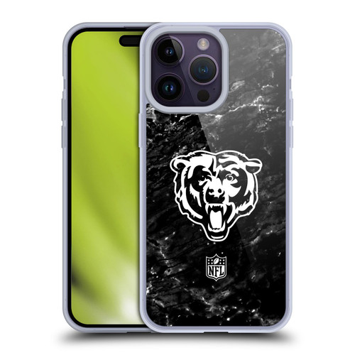 NFL Chicago Bears Artwork Marble Soft Gel Case for Apple iPhone 14 Pro Max