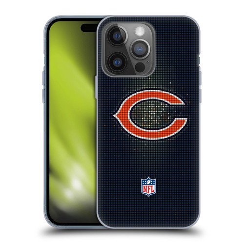 NFL Chicago Bears Artwork LED Soft Gel Case for Apple iPhone 14 Pro