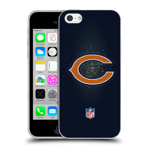 NFL Chicago Bears Artwork LED Soft Gel Case for Apple iPhone 5c