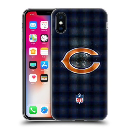 NFL Chicago Bears Artwork LED Soft Gel Case for Apple iPhone X / iPhone XS