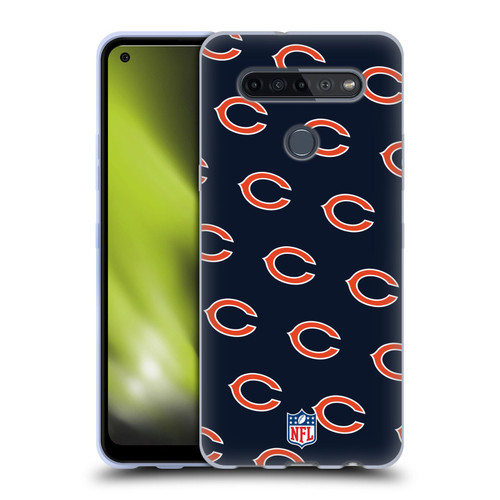 NFL Chicago Bears Artwork Patterns Soft Gel Case for LG K51S