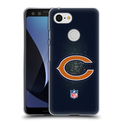 NFL Chicago Bears Artwork LED Soft Gel Case for Google Pixel 3