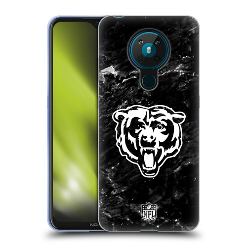 NFL Chicago Bears Artwork Marble Soft Gel Case for Nokia 5.3
