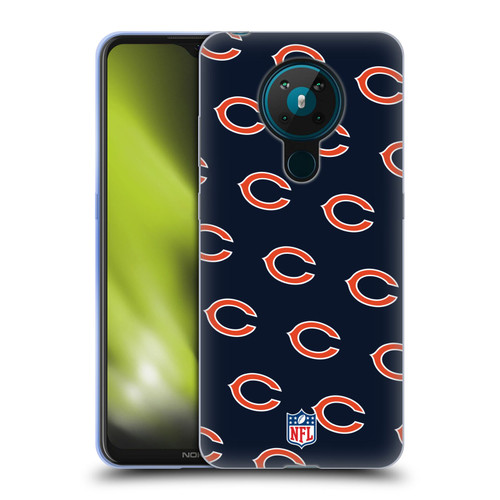 NFL Chicago Bears Artwork Patterns Soft Gel Case for Nokia 5.3