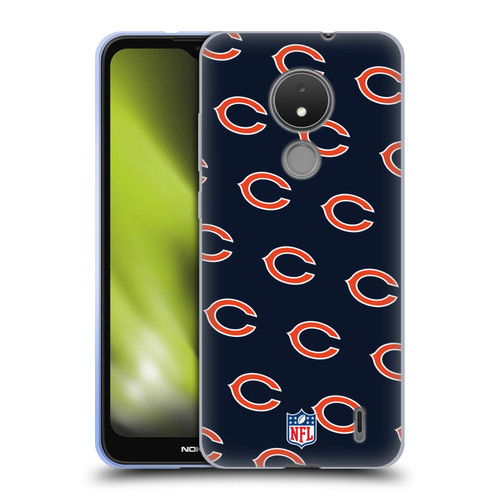 NFL Chicago Bears Artwork Patterns Soft Gel Case for Nokia C21