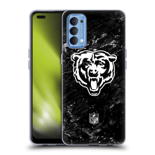 NFL Chicago Bears Artwork Marble Soft Gel Case for OPPO Reno 4 5G