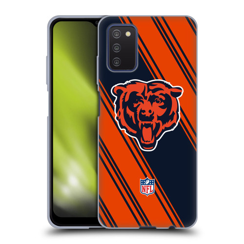 NFL Chicago Bears Artwork Stripes Soft Gel Case for Samsung Galaxy A03s (2021)