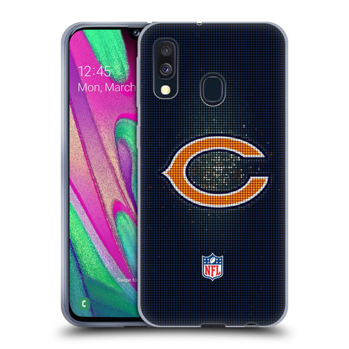 NFL Chicago Bears Artwork LED Soft Gel Case for Samsung Galaxy A40 (2019)