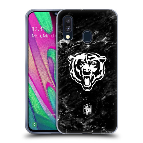 NFL Chicago Bears Artwork Marble Soft Gel Case for Samsung Galaxy A40 (2019)