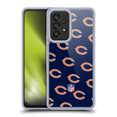NFL Chicago Bears Artwork Patterns Soft Gel Case for Samsung Galaxy A53 5G (2022)