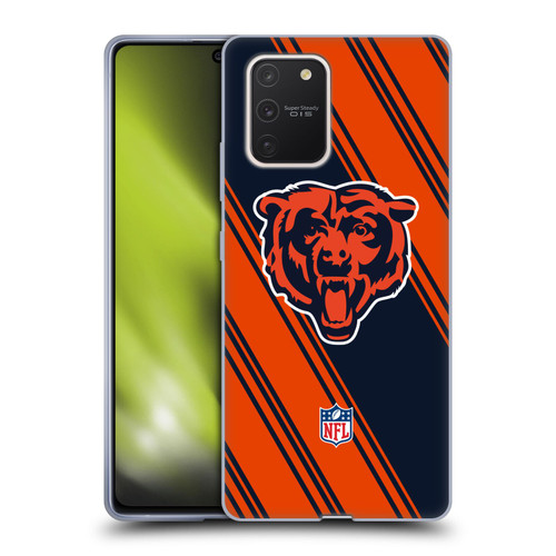 NFL Chicago Bears Artwork Stripes Soft Gel Case for Samsung Galaxy S10 Lite