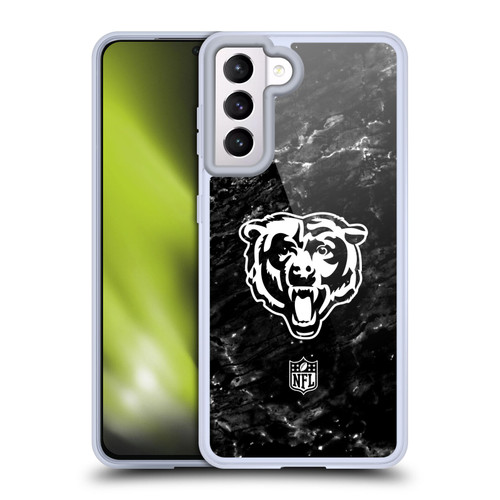 NFL Chicago Bears Artwork Marble Soft Gel Case for Samsung Galaxy S21 5G