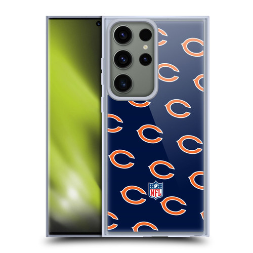 NFL Chicago Bears Artwork Patterns Soft Gel Case for Samsung Galaxy S23 Ultra 5G