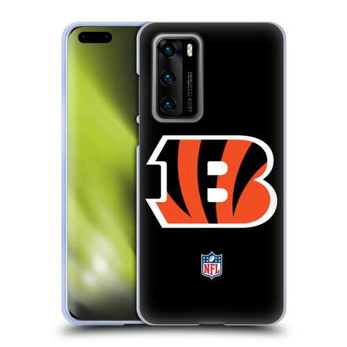NFL Cincinnati Bengals Logo Plain Soft Gel Case for Huawei P40 5G