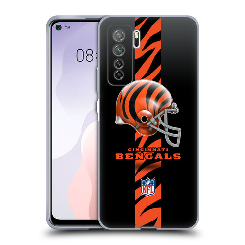 NFL Cincinnati Bengals Logo Helmet Soft Gel Case for Huawei Nova 7 SE/P40 Lite 5G
