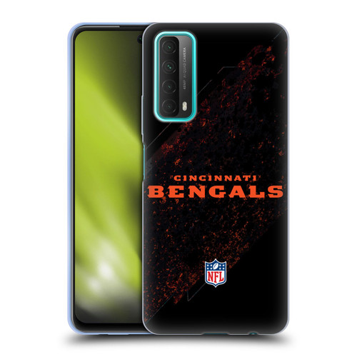 NFL Cincinnati Bengals Logo Blur Soft Gel Case for Huawei P Smart (2021)