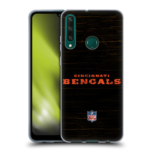 NFL Cincinnati Bengals Logo Distressed Look Soft Gel Case for Huawei Y6p