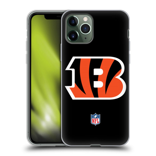 NFL Cincinnati Bengals Logo Plain Soft Gel Case for Apple iPhone 11 Pro