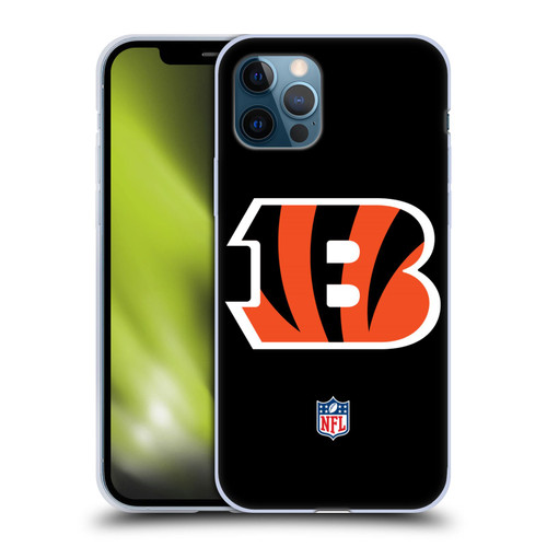 NFL Cincinnati Bengals Logo Plain Soft Gel Case for Apple iPhone 12 / iPhone 12 Pro