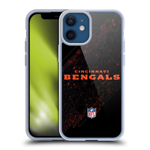 NFL Cincinnati Bengals Logo Blur Soft Gel Case for Apple iPhone 12 Mini
