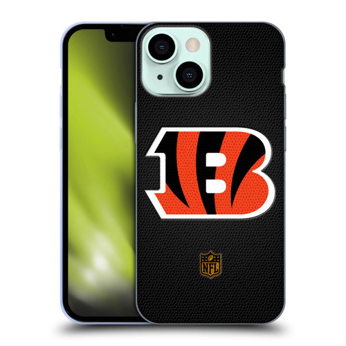 NFL Cincinnati Bengals Logo Football Soft Gel Case for Apple iPhone 13 Mini