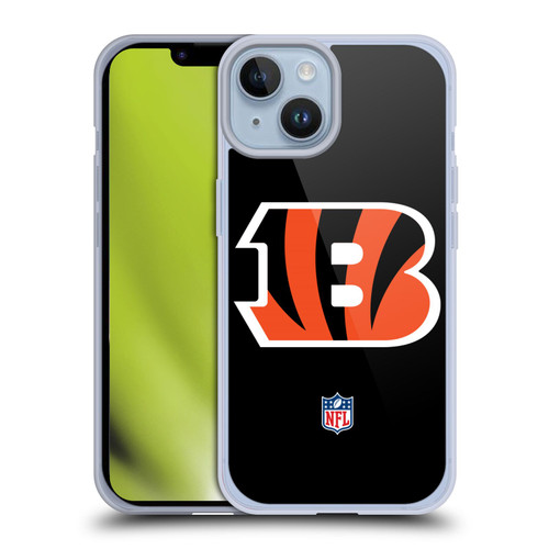 NFL Cincinnati Bengals Logo Plain Soft Gel Case for Apple iPhone 14