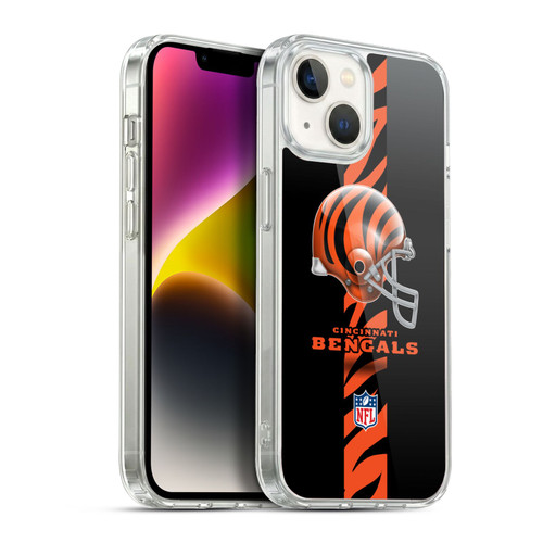 NFL Cincinnati Bengals Logo Helmet Soft Gel Case for Apple iPhone 14