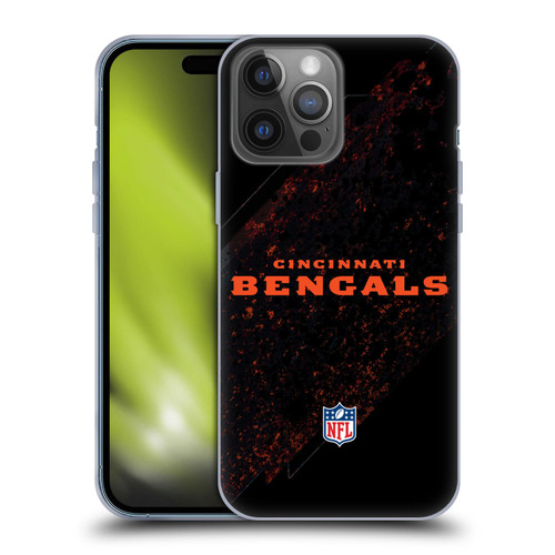 NFL Cincinnati Bengals Logo Blur Soft Gel Case for Apple iPhone 14 Pro Max