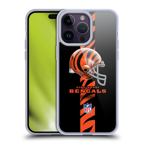NFL Cincinnati Bengals Logo Helmet Soft Gel Case for Apple iPhone 14 Pro Max