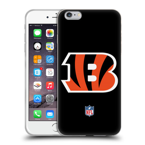 NFL Cincinnati Bengals Logo Plain Soft Gel Case for Apple iPhone 6 Plus / iPhone 6s Plus