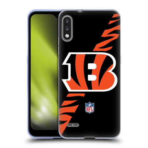 NFL Cincinnati Bengals Logo Stripes Soft Gel Case for LG K22