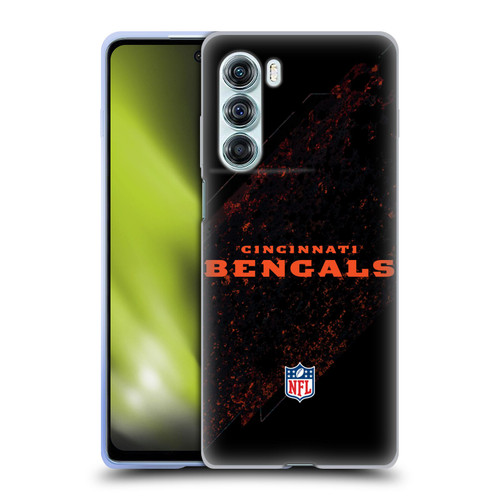 NFL Cincinnati Bengals Logo Blur Soft Gel Case for Motorola Edge S30 / Moto G200 5G