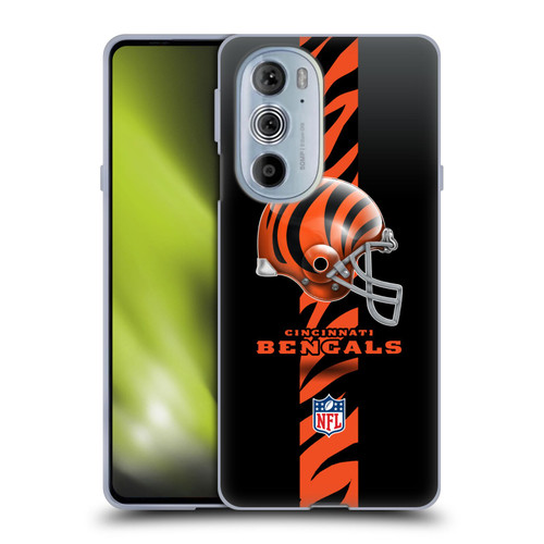 NFL Cincinnati Bengals Logo Helmet Soft Gel Case for Motorola Edge X30
