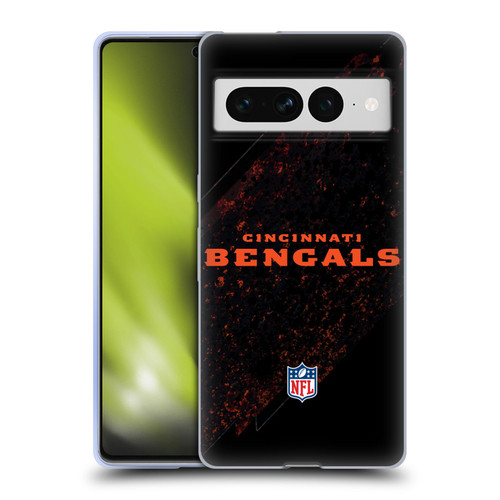 NFL Cincinnati Bengals Logo Blur Soft Gel Case for Google Pixel 7 Pro