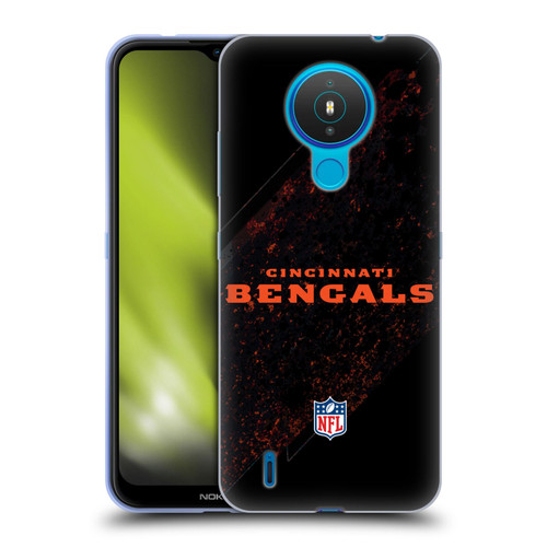 NFL Cincinnati Bengals Logo Blur Soft Gel Case for Nokia 1.4